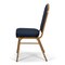 Atlas Commercial Products Crown Back Banquet Chair, Gold Frame, Navy Blue Patterned CBC9NVFGF-BD - alternate 2
